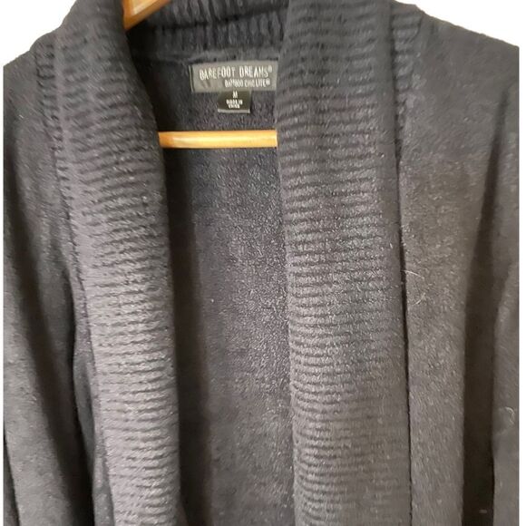 Barefoot Dreams Bamboo Chic Lite Black Cardigan - Size Medium - Picture 3 of 3